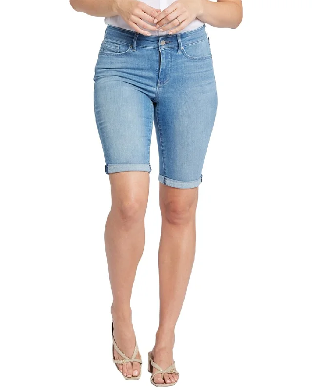 Shorts With Mesh Panels-NYDJ Briella Short Mesmerize Jean