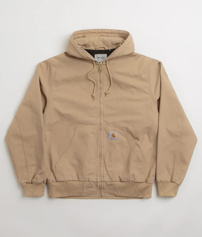 Jackets For Rock Climbing-Carhartt OG Active Jacket - Dusty Hamilton Brown Rinsed