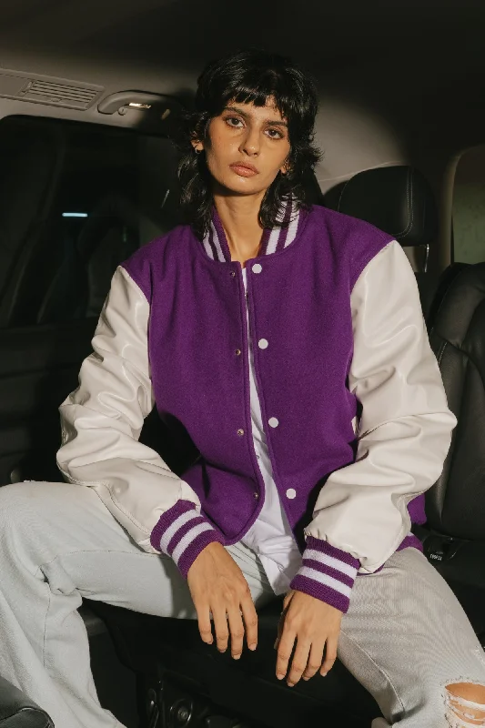 Jackets For Office Wear-Mardi Gras Varsity Jacket