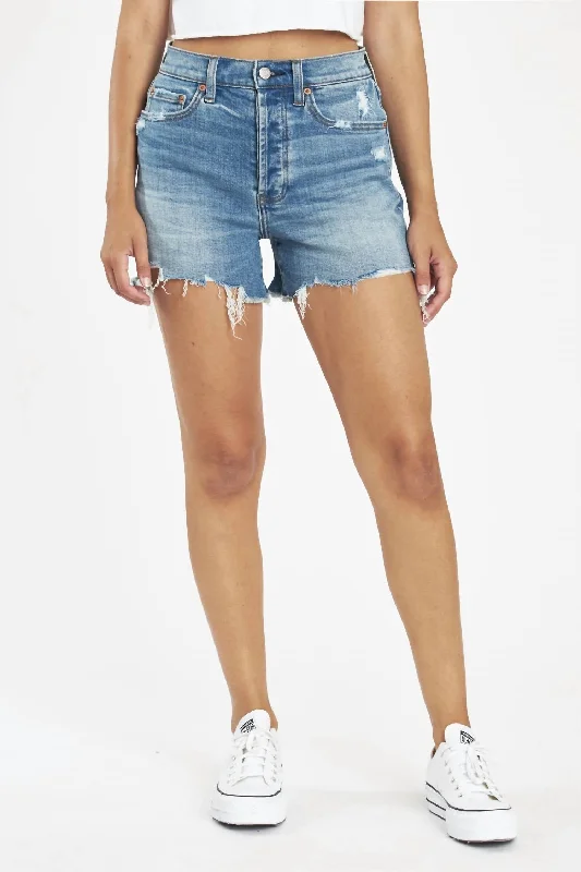 Shorts With Cargo Pockets-Bottom Line High Rise Vintage Short In Wishes