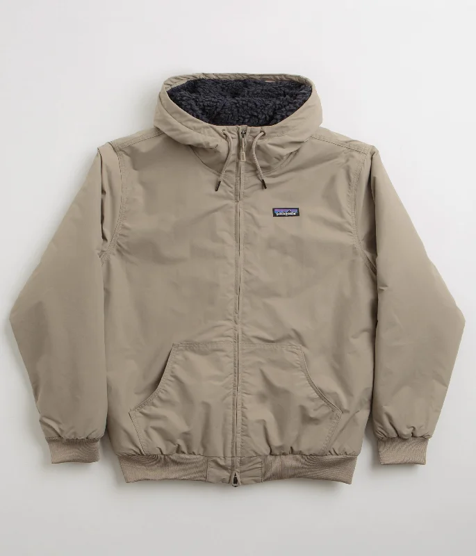 Jackets With Insulated Lining-Patagonia Lined Isthmus Hoodie - Seabird Grey