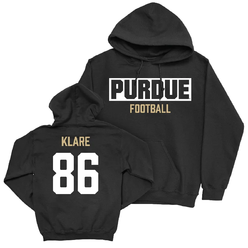 Hoodie With Breathable Material-Football Black Staple Hoodie - Max Klare | #86