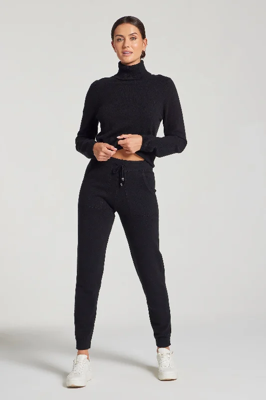 Pants With Pockets-Londone Cashmere Relaxed Fit Jogger