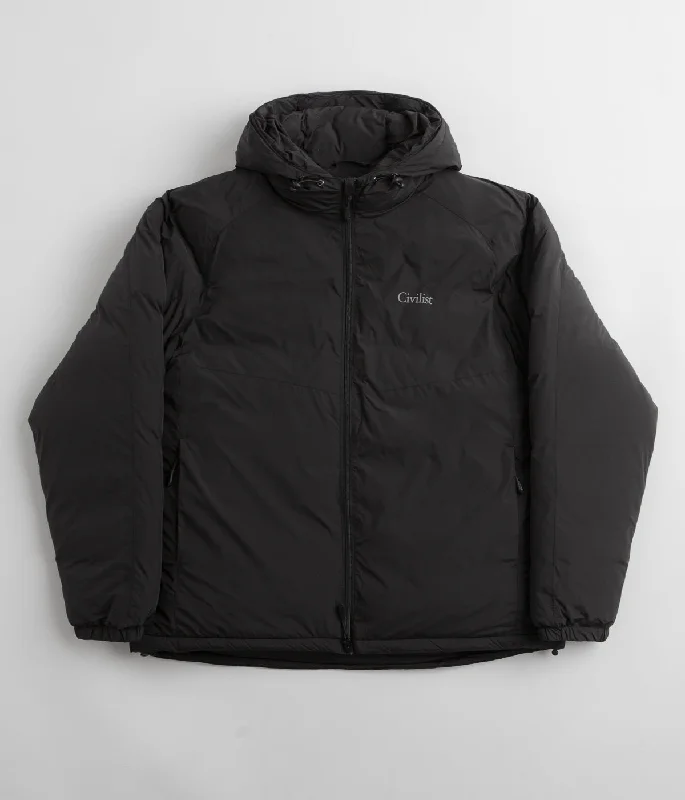 Jackets For Golf-Civilist Tech Puffer Jacket - Black