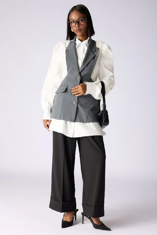 Jackets For Babies-The Boss Lady Blazer Vest Formal Dress