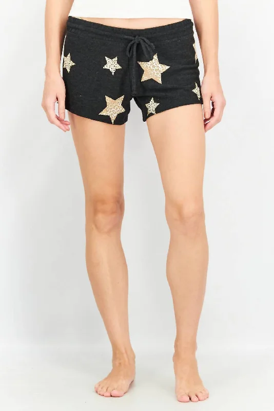 Shorts With Brand Logos-Star Short In Black