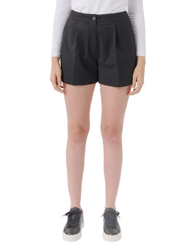 Shorts For Tall Men-ATM Anthony Thomas Melillo Twill Pleated Short