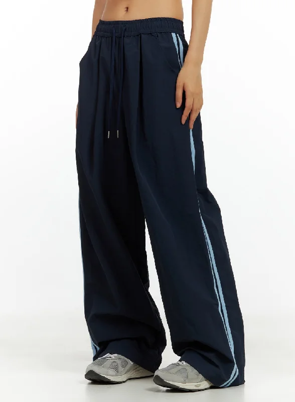 Pants For Weddings-Nylon String Track Pants CU420