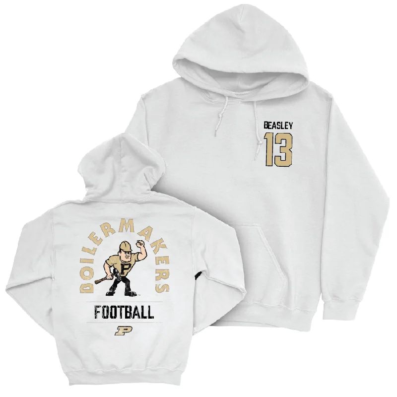 Hoodie For Tennis-Football White Mascot Hoodie   - Koy Beasley