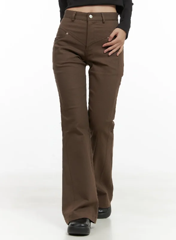 Pants For Hunting-Cutline Bootcut Cotton Pants CS405