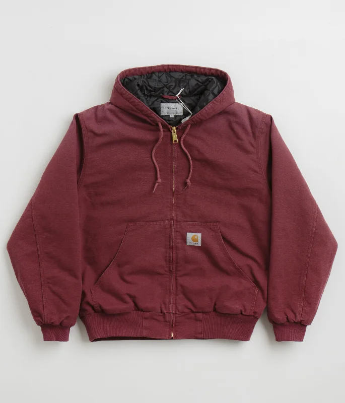 Jackets For Gothic Style-Carhartt OG Active Jacket - Malbec