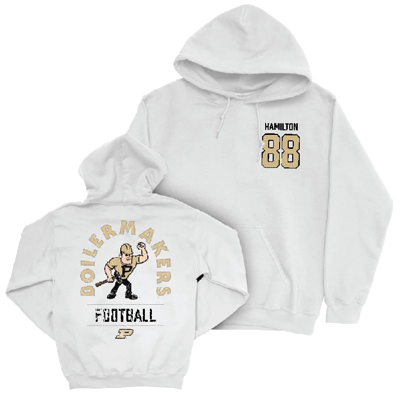 Hoodie For Babies-Football White Mascot Hoodie   - Donovan Hamilton