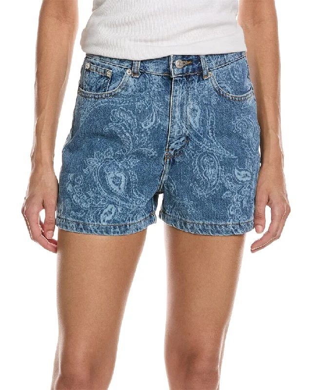 Shorts With Frayed Hem-The Kooples Short