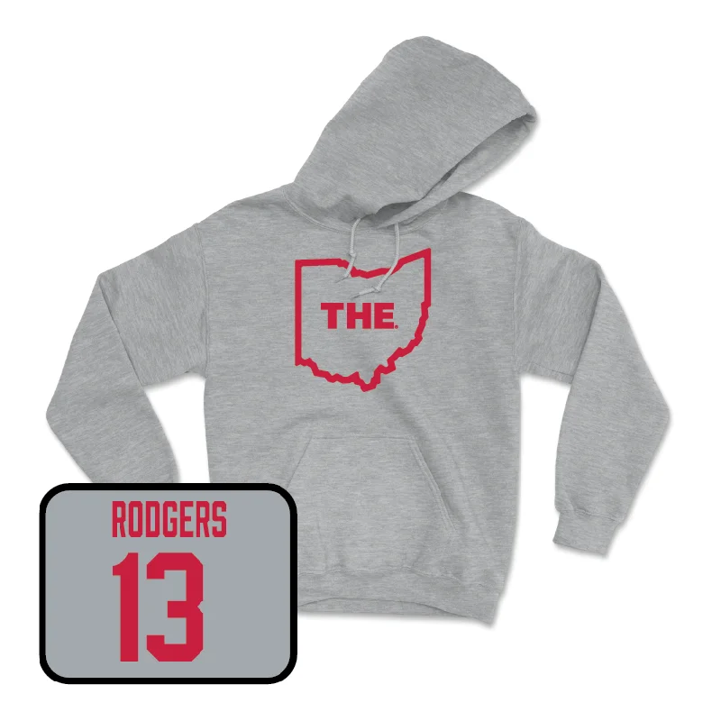 Hoodie For Tall Women-Sport Grey Football The Hoodie  - Bryson Rodgers