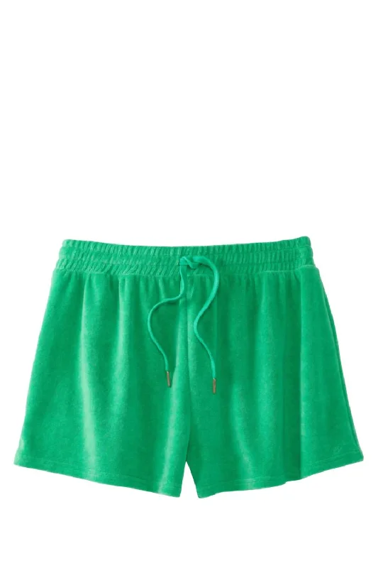 Shorts With Relaxed Fit-Rewind Shorts In Bright Green