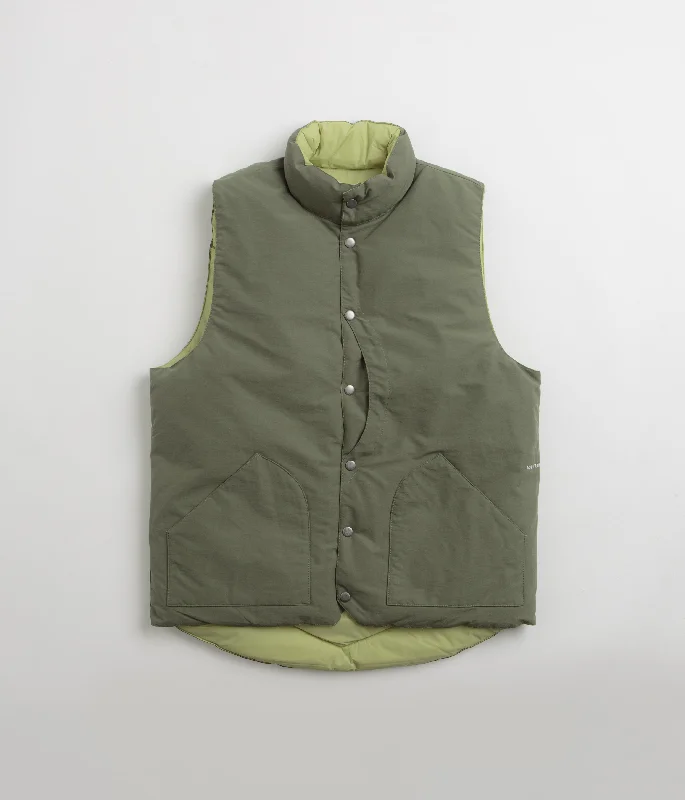 Jackets For Farmers-Pop Trading Company Quilted Reversible Vest - Four Leaf Clover