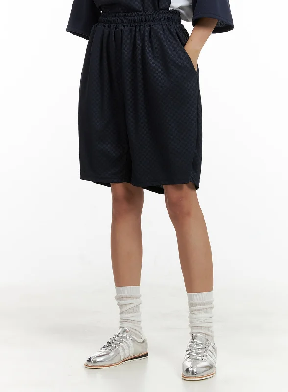 Pants For Spring-Mesh Oversized Shorts CU414