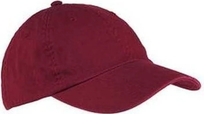 Hat For Snowboarding-Big Accessories BX005 6-Panel Washed Twill Low-Profile Cap - Maroon