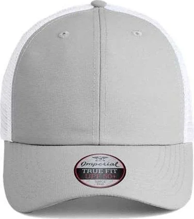 Hat For Office-Imperial X210SM The Original Sport Mesh Cap - Light Grey White