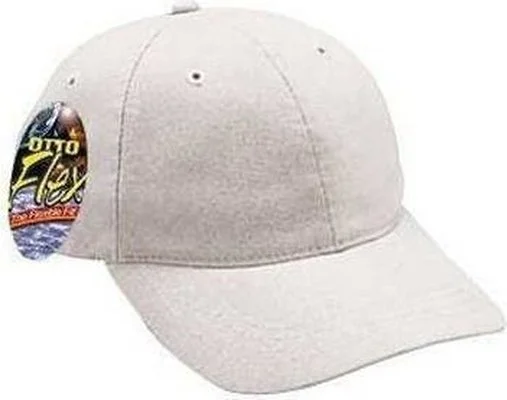 Hat For Horse Riding-OTTO 10-275 Stretchable Garment Washed Cotton Twill Low Profile Pro Style Cap - Stone Gray