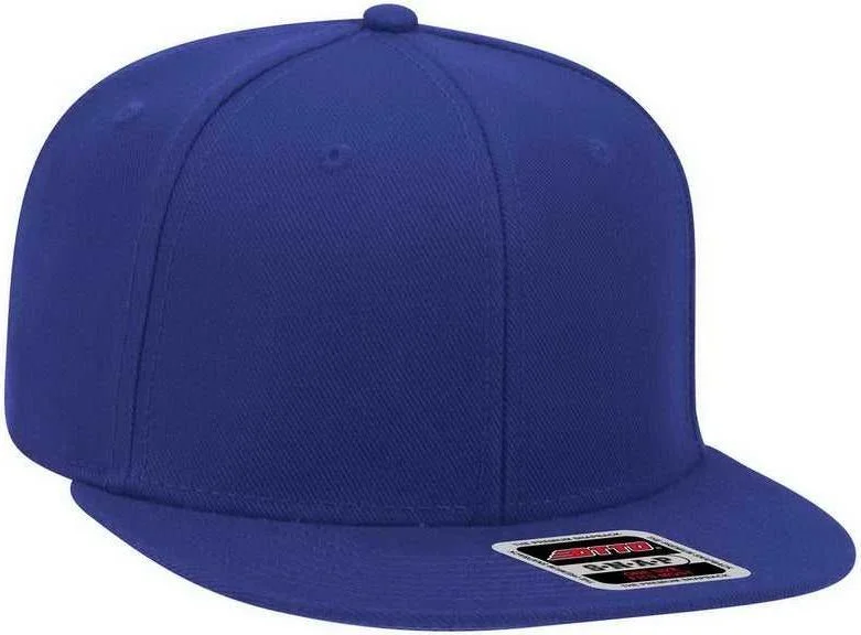 Hat For Hip-Hop Fashion-OTTO 148-1267 Snap 6 Panel Mid Profile Snapback Hat - Royal