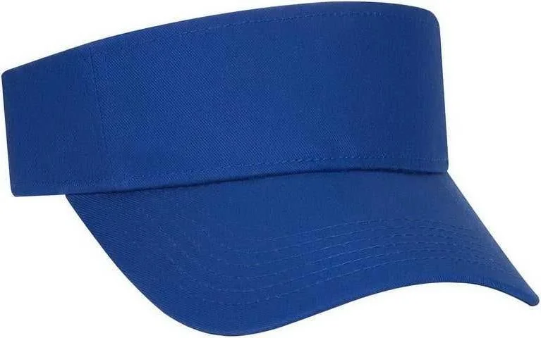 Hat For Gym-OTTO 152-1119 100% Cotton Twill Youth Sun Visor - Royal