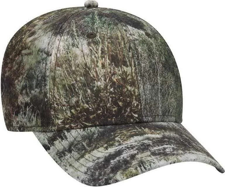 Hat For Teens-OTTO 171-1295  Mossy Oak Camouflage Superior Polyester Twill 6 Panel Low Profile Baseball Cap - Mountain Country Range