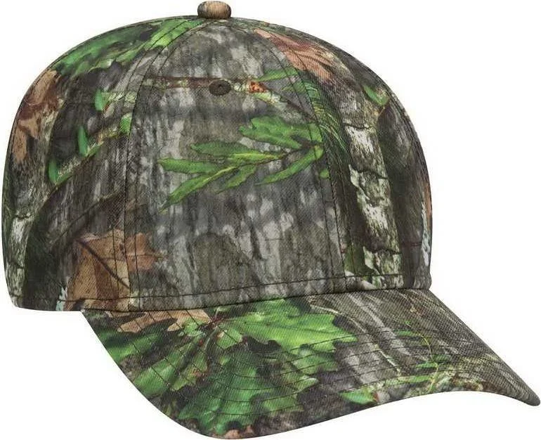 Hat For Toddlers-OTTO 171-1295  Mossy Oak Camouflage Superior Polyester Twill 6 Panel Low Profile Baseball Cap - Obsession