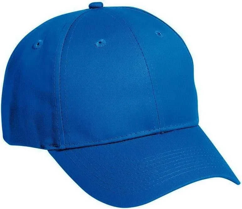 Hat With Short Brim-OTTO 19-557 Cotton Twill Low Profile Pro Style Seamed Front Panel Cap - Royal