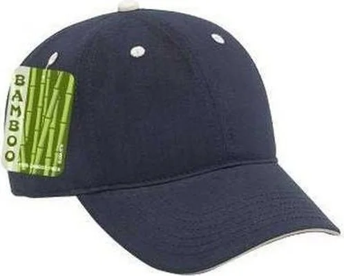 Hat For Elegant Wear-OTTO 22-828 Brushed Cap - Navy Navy Khaki