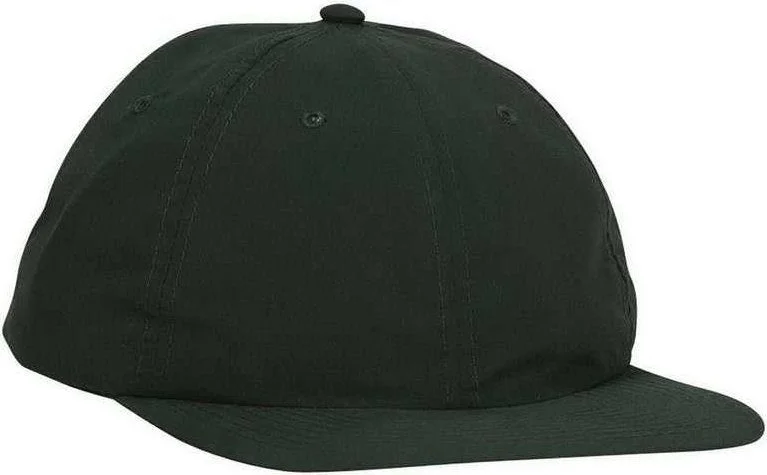 Hat For Gothic Fashion-OTTO 24-105 Polyester Microfiber Soft Visor Low Profile Pro Style Unstructured Soft Crown Cap - Dark Green