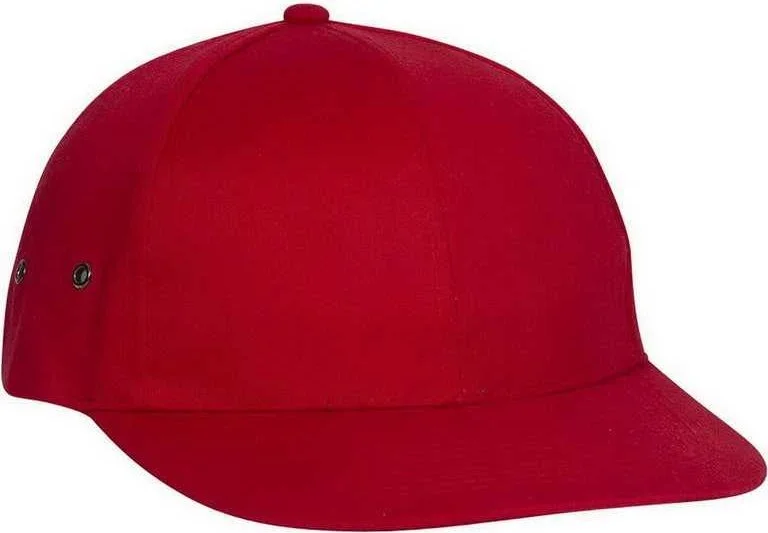 Hat With Sports Team Logo-OTTO 26-030 6 Panel Low Profile Baseball Cap - Red