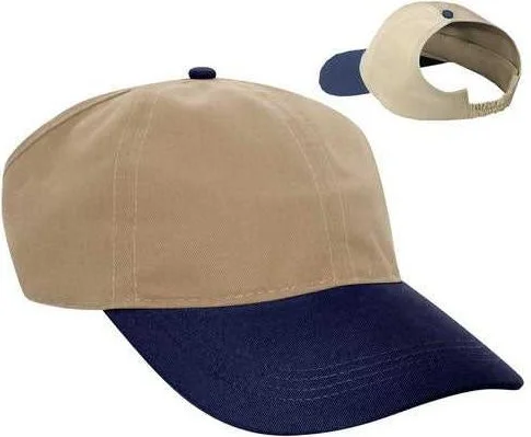 Hat For Cold Weather-OTTO 69-291 Brushed Cotton Twill Ponytail Low Profile Pro Style Soft Crown Cap - Dark Green Khaki