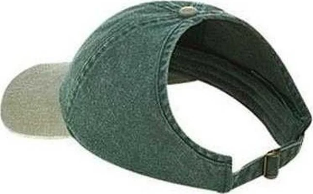 Hat For Babies-OTTO 69-382 4 Panel Ponytail Cap - Khaki Dark Green