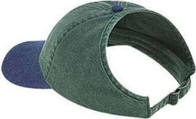 Hat For Kids-OTTO 69-382 4 Panel Ponytail Cap - Navy Dark Green