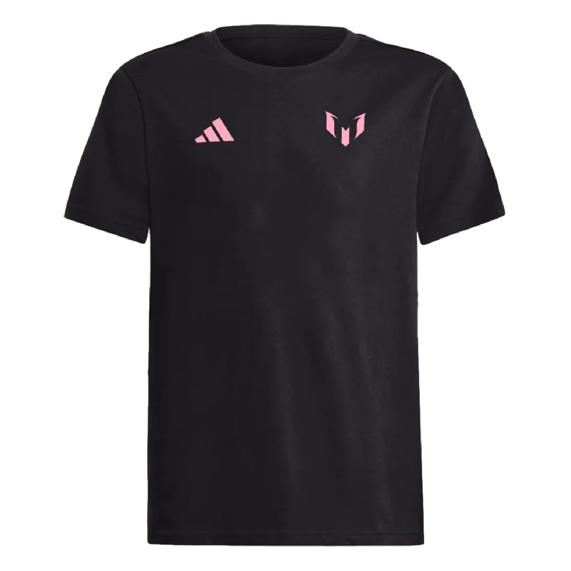 T-Shirt With Reflective Details-Adidas Bienvenido a Miami Messi Youth Tee