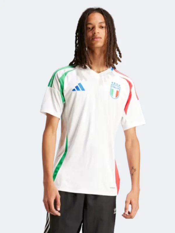 T-Shirt With Asymmetrical Cut-Adidas Flag Inspired Italy Away Men Football T-Shirt White/Red/Green