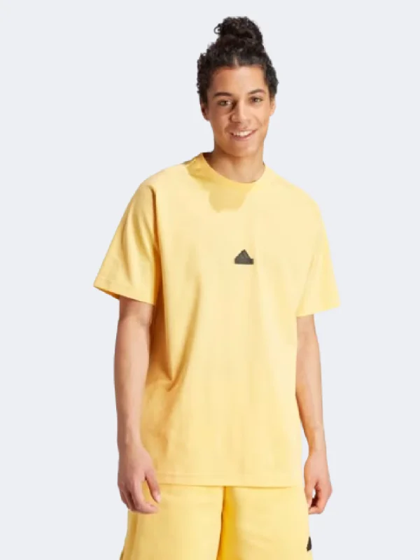 T-Shirt With Minimalist Logo-Adidas Z N E Men Sportswear T-Shirt Semi Spark