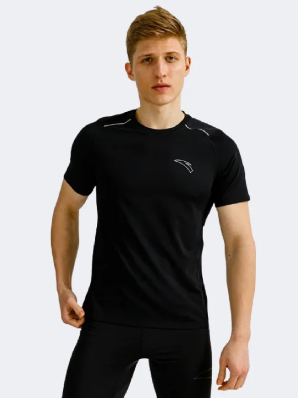 T-Shirt For Teachers-Anta Men Running T-Shirt Black