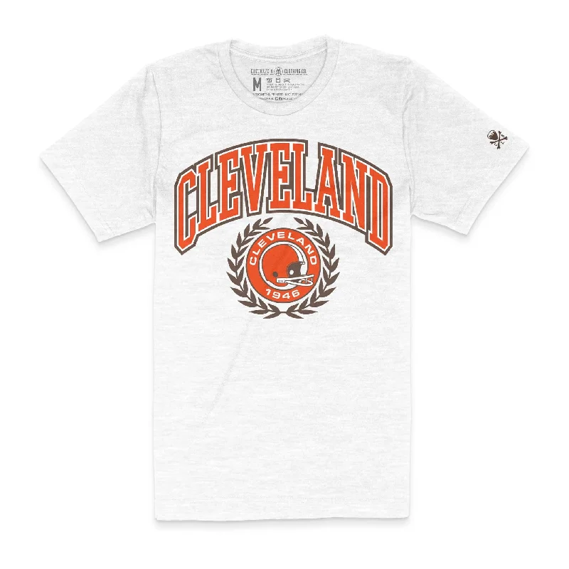 T-Shirt For Delivery Drivers-Cleveland Football Collegiate Seal - Unisex Crew T-Shirt