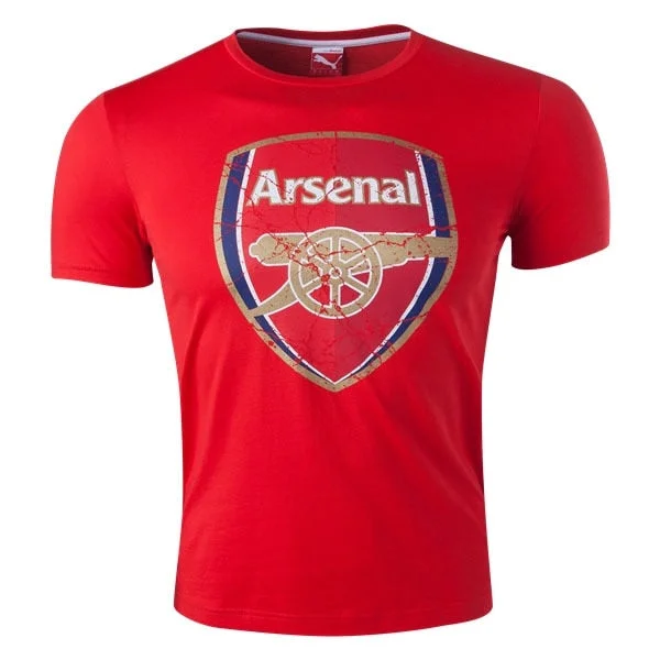 T-Shirt For Firefighters-PUMA Men's Arsenal FC Fan Tee High Risk Red/White