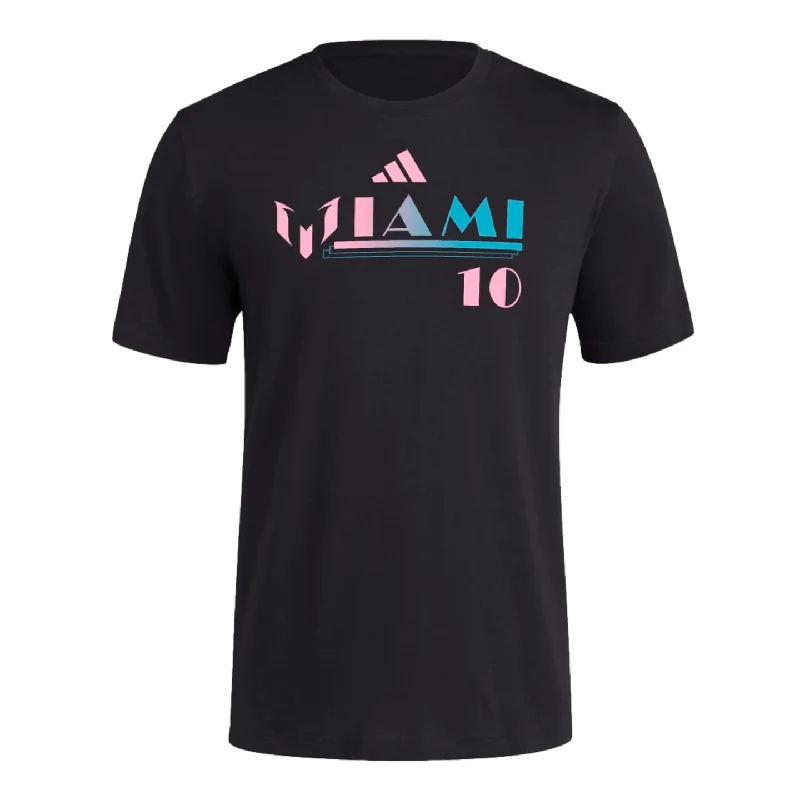 T-Shirt For Tall Women-Adidas Messi Miami Tee