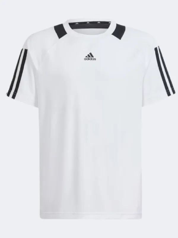 T-Shirt For Elegant Outfits-Adidas Sere Kids Sportswear T-Shirt White/Black