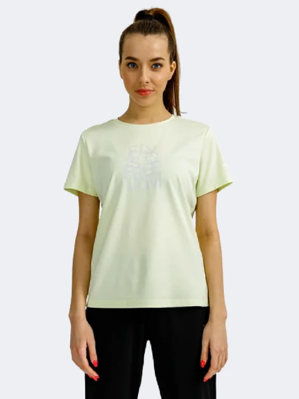 T-Shirt For Minimalist Fashion-Anta Fat Burning Women Training T-Shirt Light Green