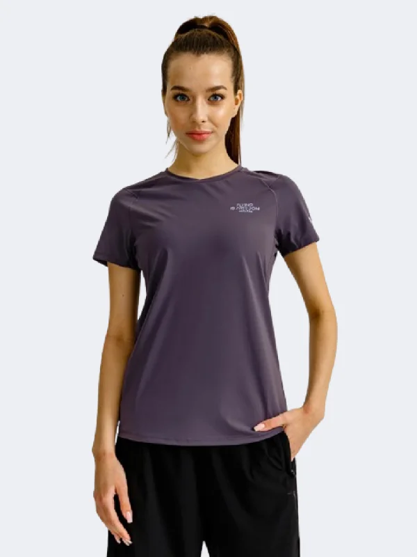 T-Shirt For Hip-Hop Style-Anta Fat Burning Women Training T-Shirt Purple