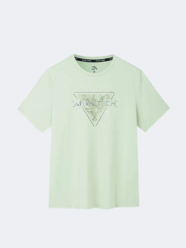 T-Shirt With Personalized Name-Anta Men Training T-Shirt Light Green