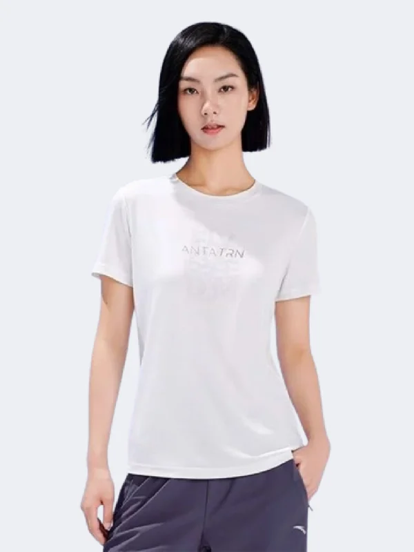 T-Shirt For Retro Style-Anta Women Training T-Shirt White