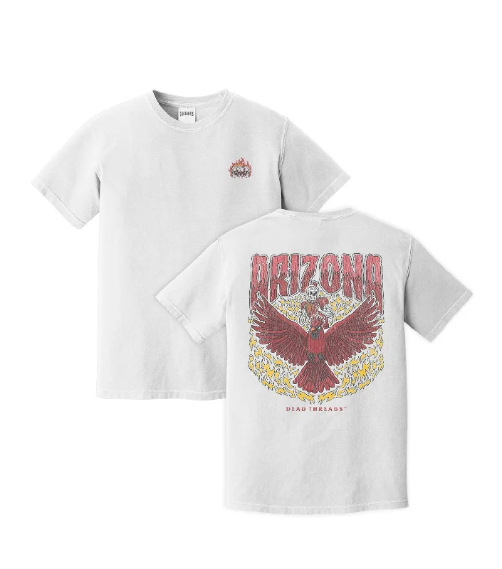 T-Shirt With Stretch Fabric-ARIZONA FOOTBALL - “3 SKULL” PREMIUM T-SHIRT