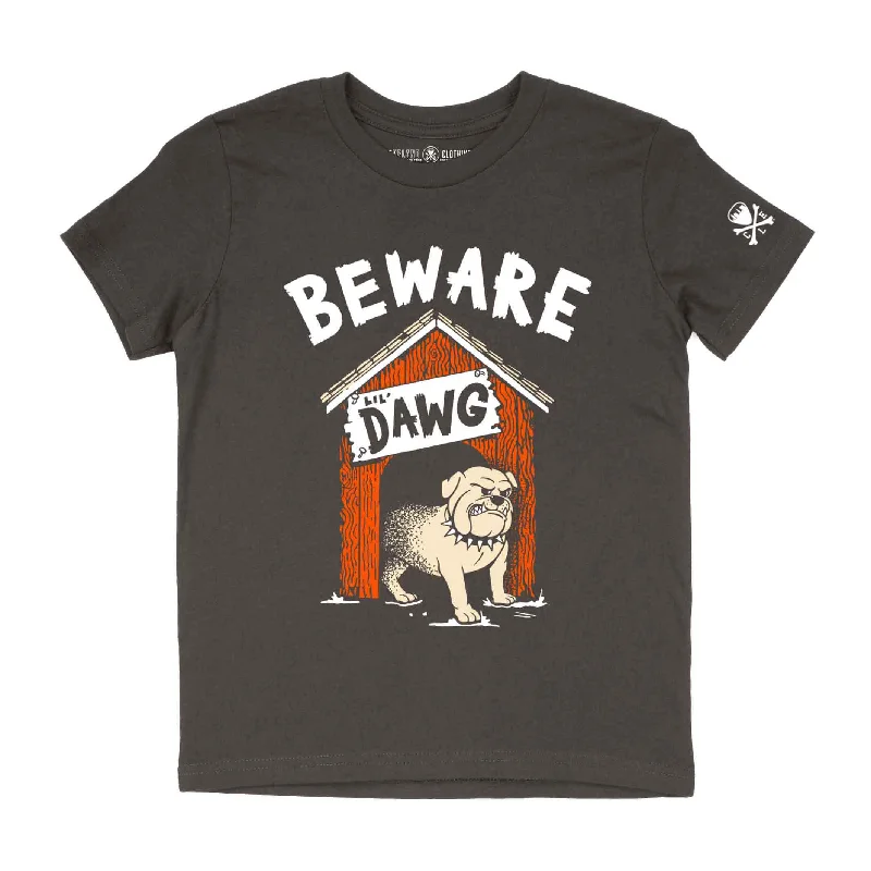 T-Shirt For Women-Beware Of Lil Dawg - Youth Crew T-Shirt