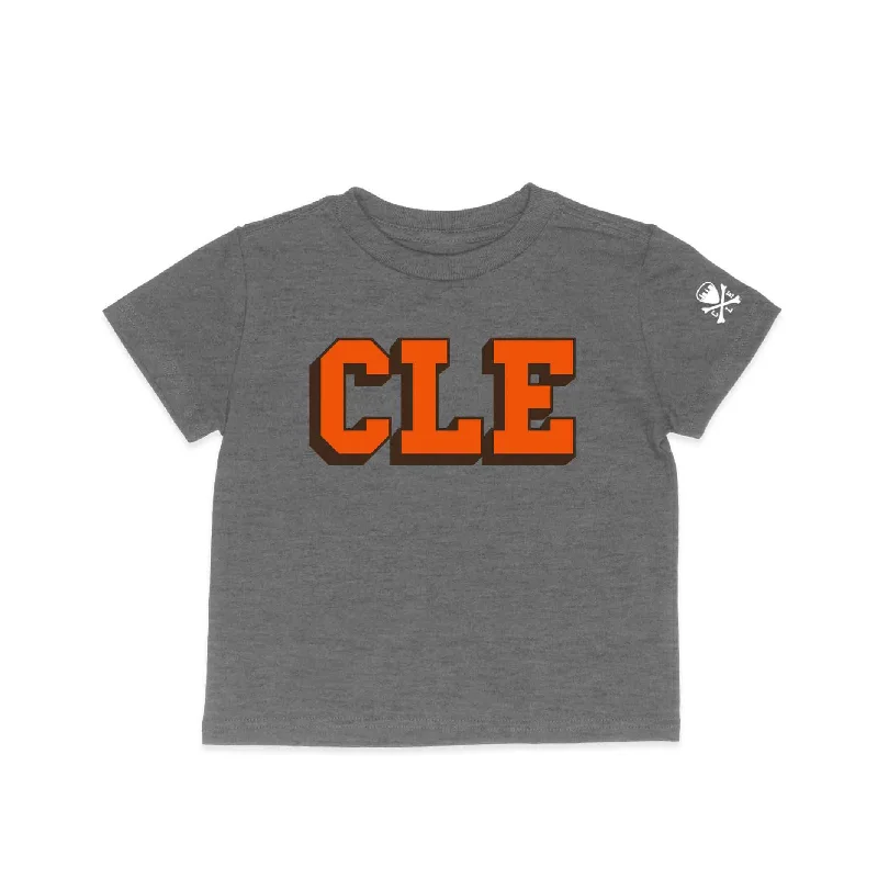 T-Shirt For Men-CLE College - Brown/Orange - Toddler Crew T-Shirt